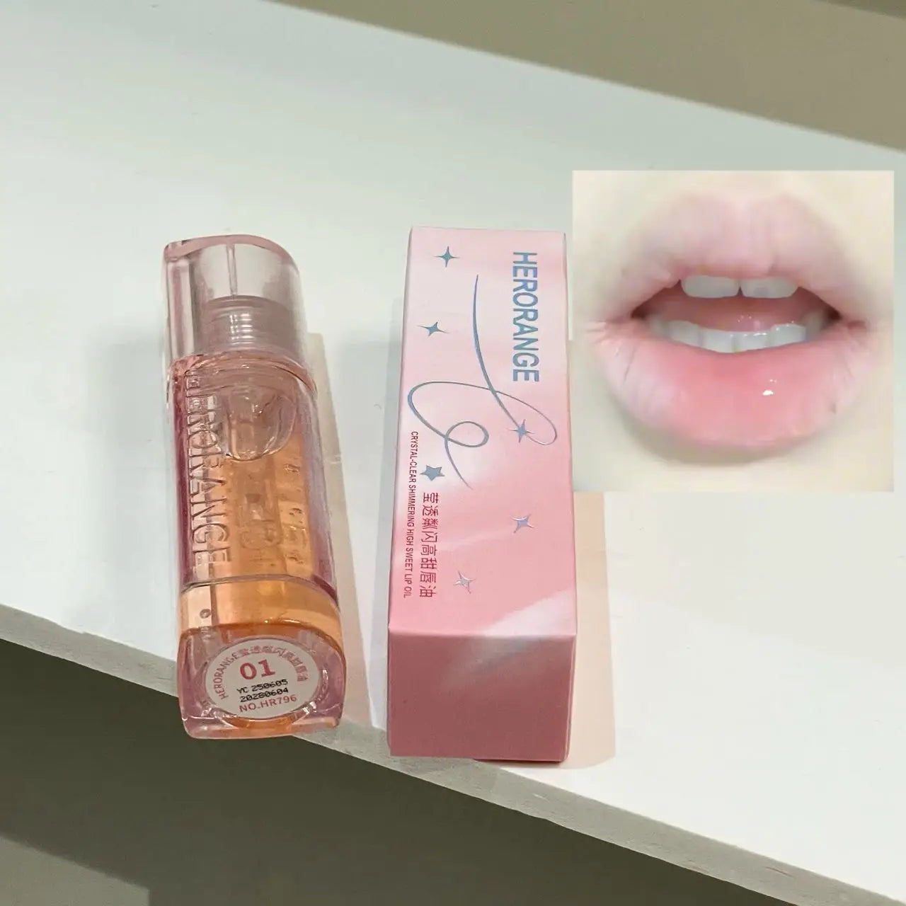 Herorange Lip Oil Shimmer Hydrating Long Lasting Plumping Lip Care Student Gift