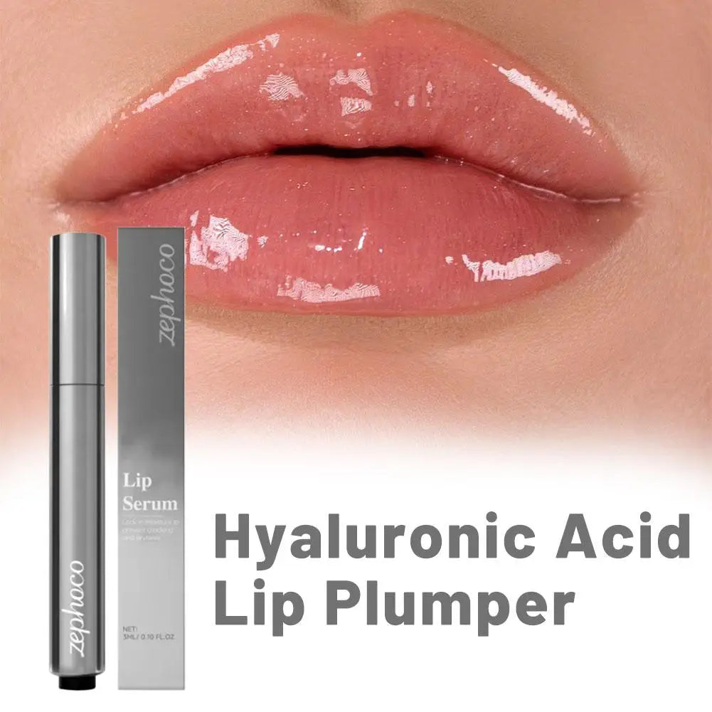 Korean Hyaluronic Acid Lip Plumper Gloss Deep Moisturizing Extreme Volume Serum Oil Sexy Lip Plumping Korean Beauty Makeup
