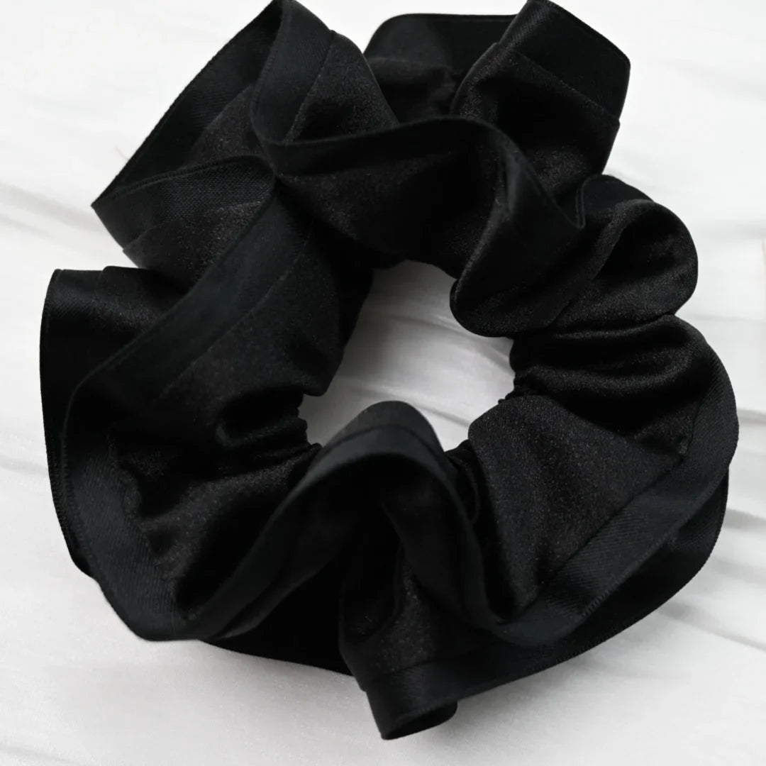 Scrunchies for Hair New Fashion Luxury Satin Silk Hair Loop Bud Shaped HairTies Hair Scrunch for Girls Headwear
