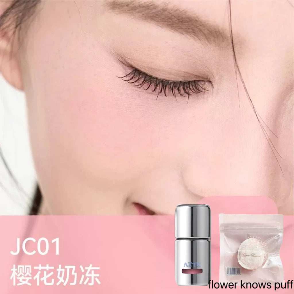 AZTK Liquid Blusher Jello Color Powder JC04 Moisturizing Highlight Beauty Expands Contracts Cheek Matte Face Makeup