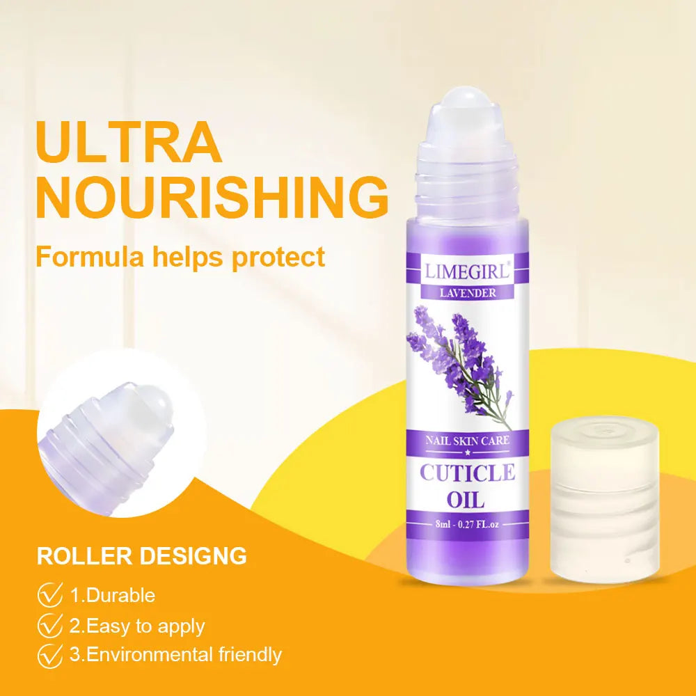 LIMEGIRL 8ml Nail Nutritional Oil 6 Scents Nail Care Cuticle Repair Oil Hangnail Prevention Nourishing Skin Remedy Nail Polish