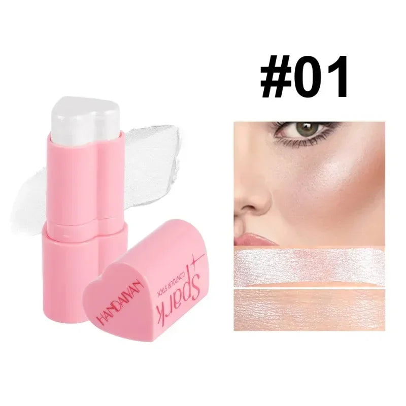 Functional Blush Stick Waterproof Easy Color Face Rouge Blusher Cream Lasting High Color Rendering Brightening Skin Tone Make Up