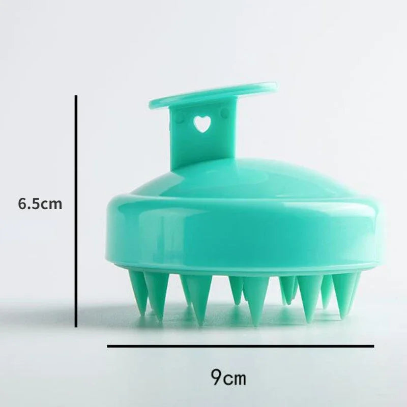 Silicone Shampoo Brush Head Scalp Massage Comb Hair Washing Comb Body Massage Brush Bath Shower Brush Salon Hairdressing Tool