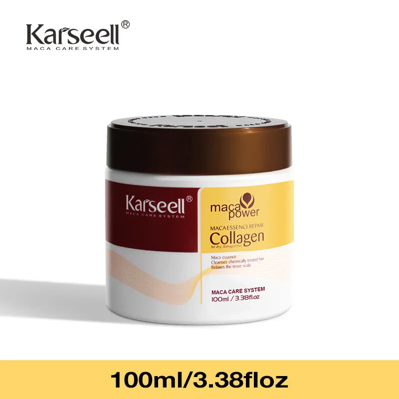 Karseell Collagen Hair Treatment Deep Repair Conditioning Argan Oil Hair Mask Essence for Dry Damaged Hair 100ml/500ml