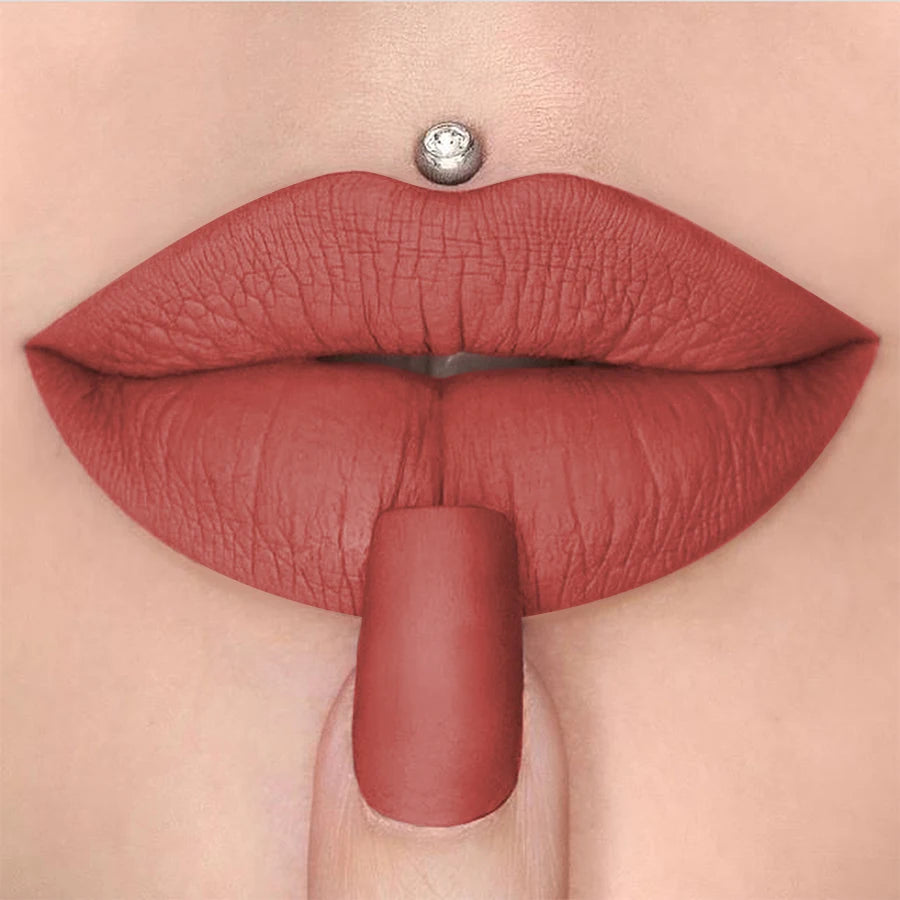 1PC 15 Colors Nude Velet Matte Lipstick Pen Waterproof Long Lasting Red Pink Lip Liner Pen Korean Makeup Lip Tint Lip Glaze