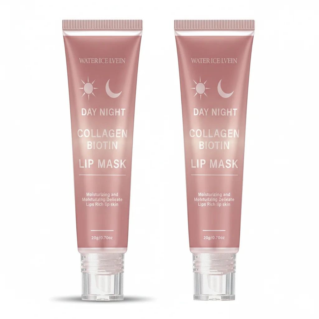 Collagen Biotin Lip Mask 20g with Peptides & Aloe - Moisturizing Nourishing Lip Care, Peel Off Mask