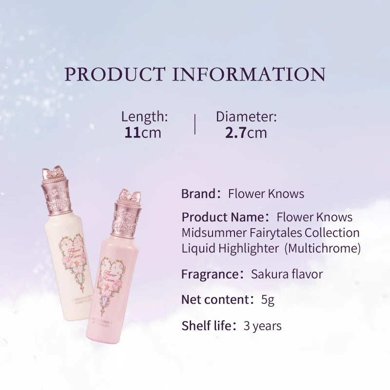 Flowerknows Midsummer Fairytales Collection Liquid Highlighter(Multichrome)