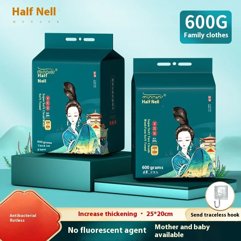 Hanging Disposable Face Wash Towel Extractable Cotton Soft Towel Face Wash Towel Thickened Face Wipe Makeup Remover Towel