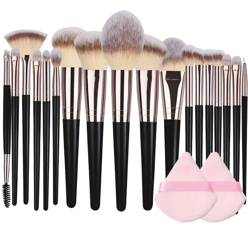 3/20PCS Makeup Brushes Set Professional Foundation Eyeshadow Blush Highlighter Concealer Blending Brush Fluffy Women Beauty Tool