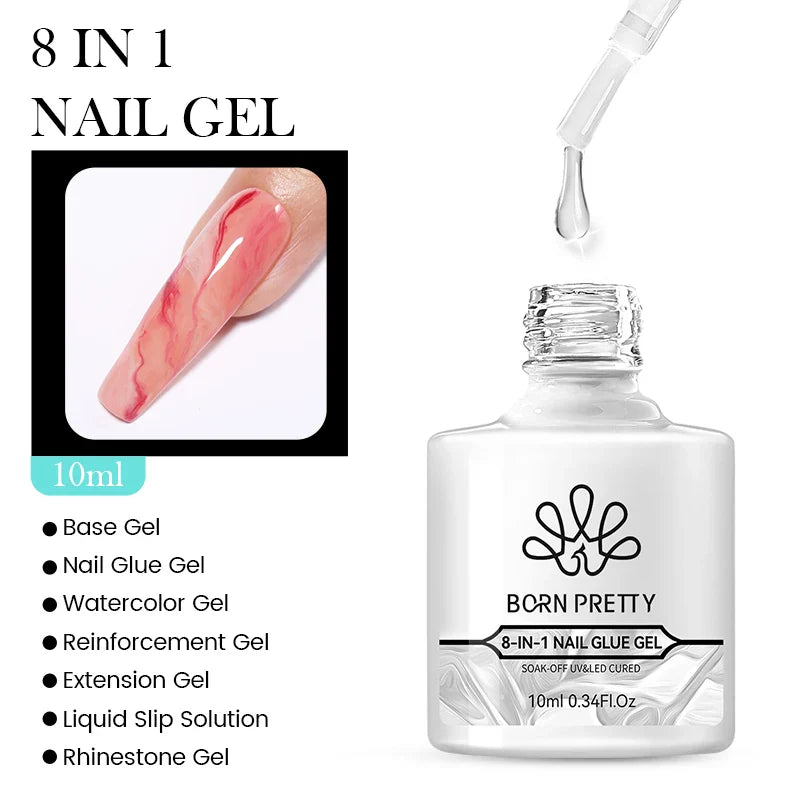 BORN PRETTY Black White Colors Gel Nail Polish 10ml Soak Off UV LED Gel Nail Art DIY Design Semi Permanent Varnishes Manciure