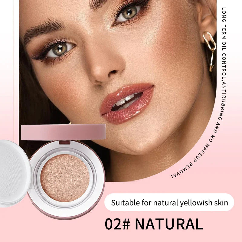 OCHEAL CC Cream Cushion Foundation Cream Long Lasting Moisturizing Concealer Foundation BB Cream For Face Makeup Concelear