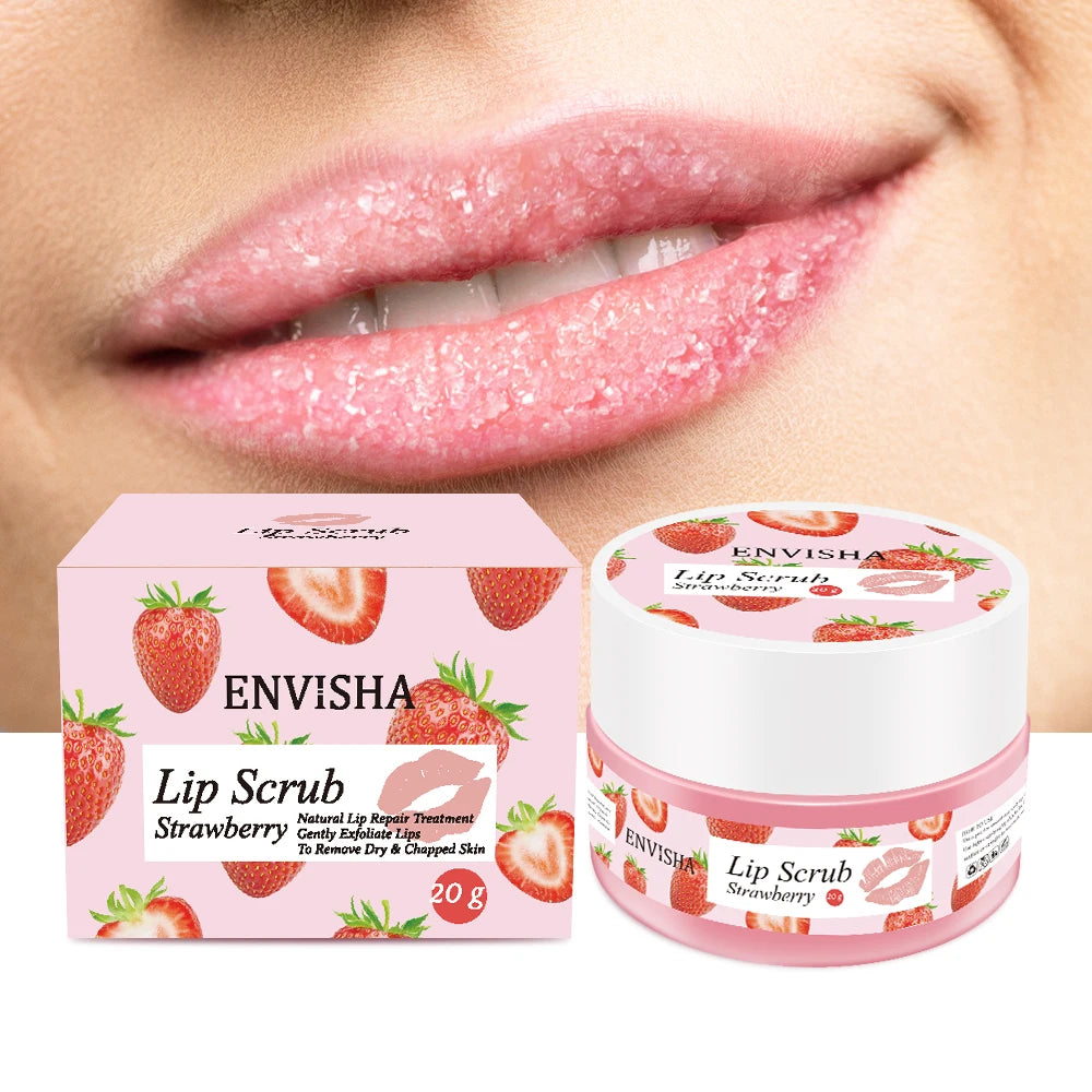 ENVISHA Beauty Health Lip Mask Skin Care Sleep Hydrated Maintenance Lip Scrub Cream Anti Drying Nourish Protect Exfoliating