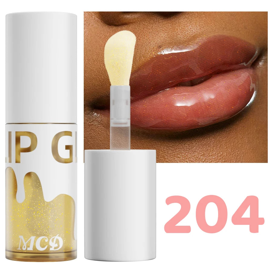 Glitter shimmer Sexy Lip Oil Hydrating Plumping Lip Coat For Lipstick Lipgloss Tinted Lip Plumper Serum Lips Glow Oil Treatment