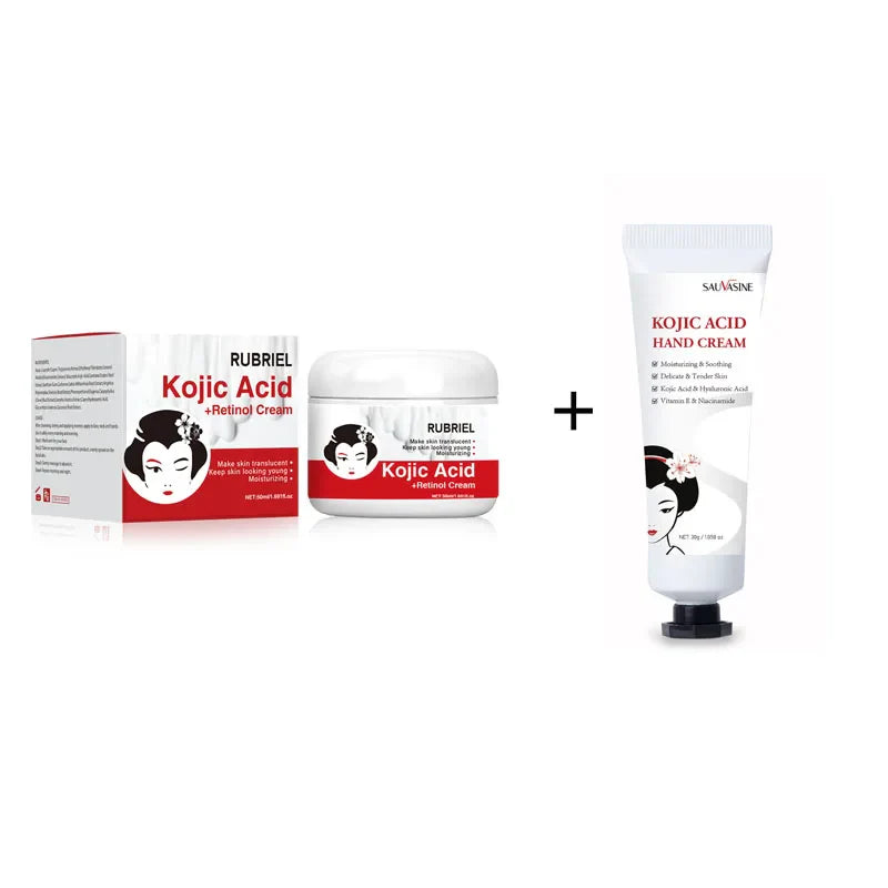 Kojic Acid Hand Cream Whitening Fast Smooth Nourish Cream Lightening Dark Skin Brightening Moisturizing Skin Care for Men Women