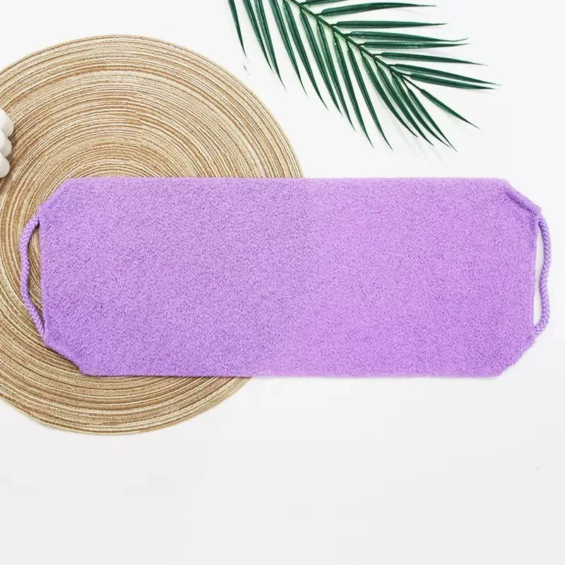 High Elasticity Frosted Long Shower Towel Shower Body Brush Bathing Massage Back Body Exfoliating Bathroom Wash Brush Bath Tools