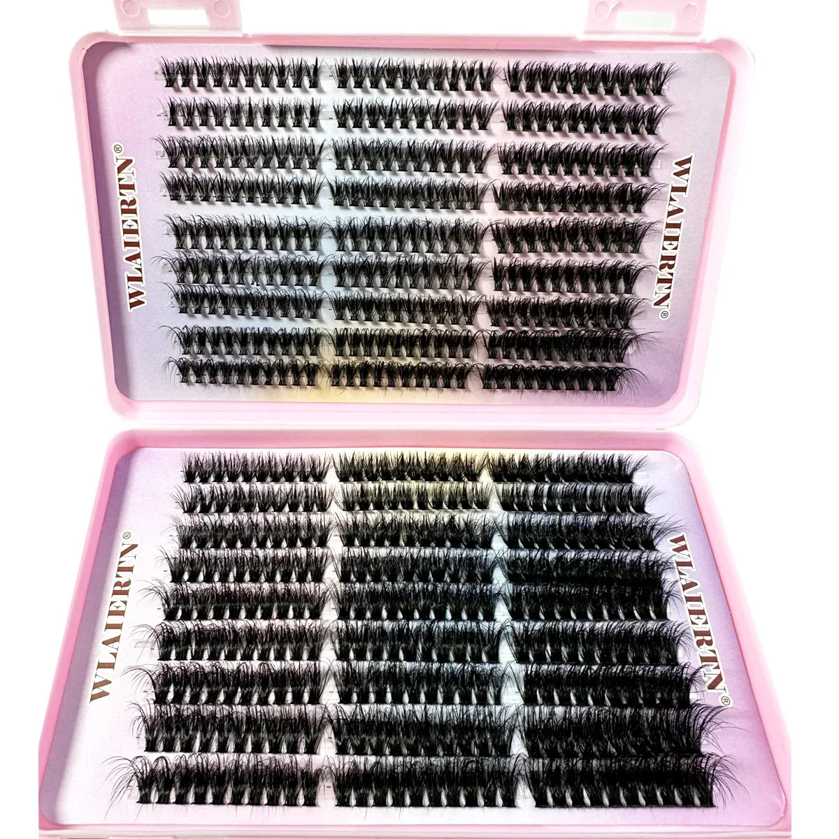 Faux Mink Eyelashes 540Cluster C Curled 9-16mm Mixed Natural Eyelash Extension 3D Russian Strip Personal Eyelash Makeup Tool