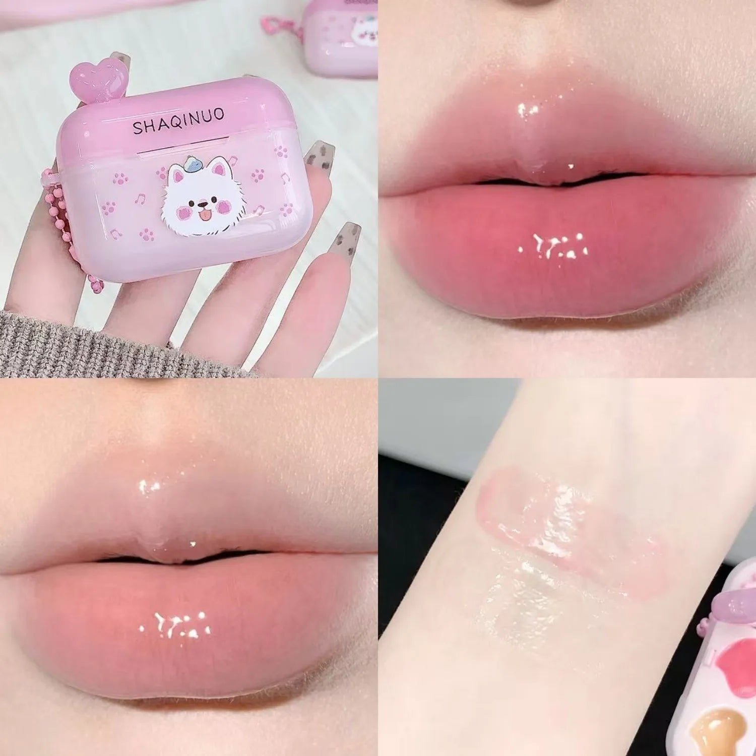 Moisturizing Lip Balm Hydrating Lip Mask Clear Plumping Korean Lips Care Makeup Transparent Jelly Crystal Mirror Solid Lip Gloss