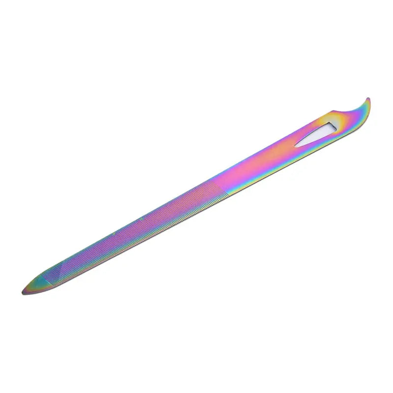 Stainless Steel Double Sides Thick Nails Pedicure Metal Nail File Acrylic Manicure Tools Gel Rasp Nail Accessories
