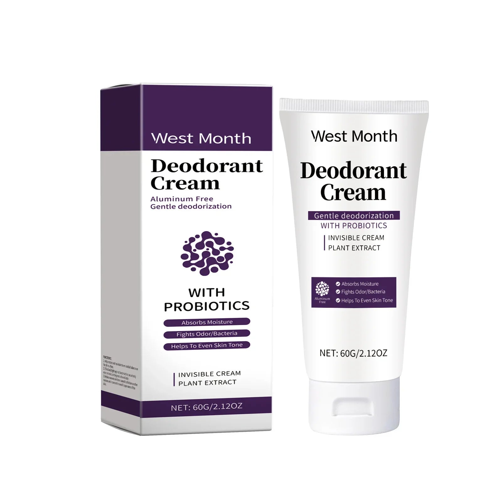 West&Month Underarm Deodorant Cream Long Lasting Aroma Whitening Refresh Antiperspirant Armpit Body Sweat Odor Eliminator Lotion