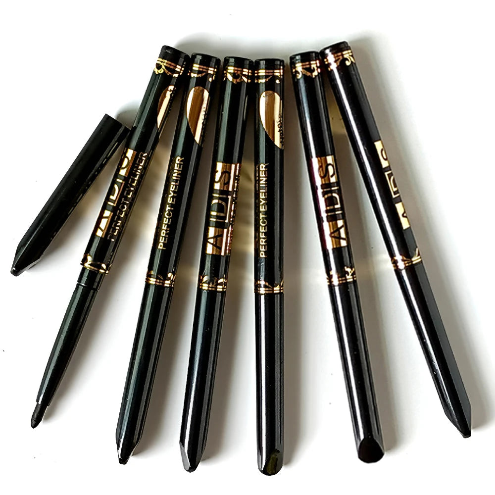 2Pcs Waterproof Black Brown Eyeliner Pencils-Smudge-Proof, Long-Lasting &Beginner-Friendly Smooth High Pigmented Punk Eye Makeup