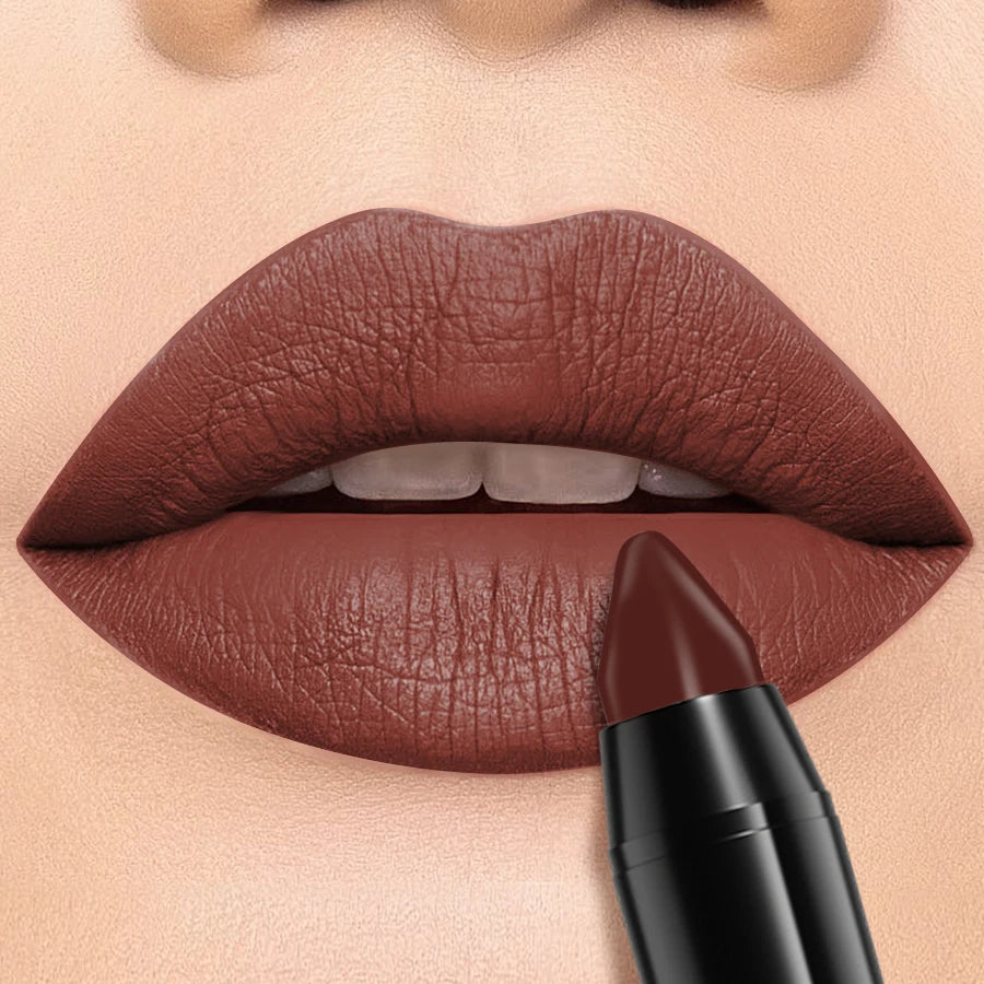1PC 15 Colors Nude Velet Matte Lipstick Pen Waterproof Long Lasting Red Pink Lip Liner Pen Korean Makeup Lip Tint Lip Glaze
