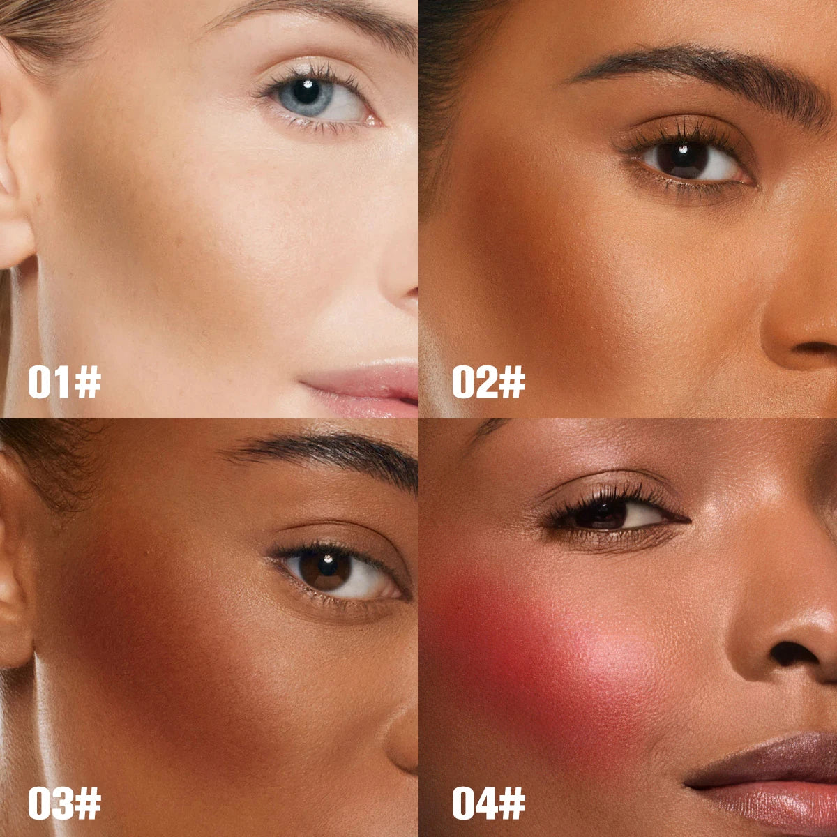 PHOFAY Contour Sticks, Highlighter Stick, Blush Stick, 3-Piece Cream Contour Set Including Contour Brush, Creates Facial Contour