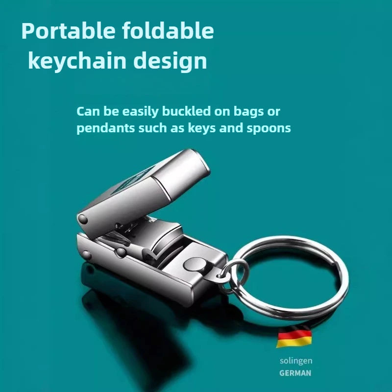 1pcs Nail Clippers Collapsible Portable Travel Fingernail Nail Scissors Cutter Stainless Steel Manicure Tools Clippers Trimmers