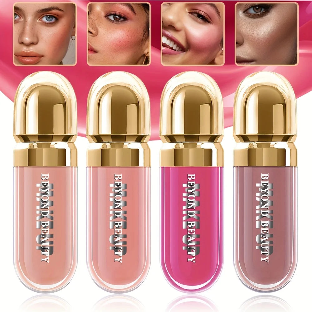 3pcs Set Liquid Blush, Long-lasting, Smudge Proof, Natural-Looking, Weightless, Lasting Dewy Finish