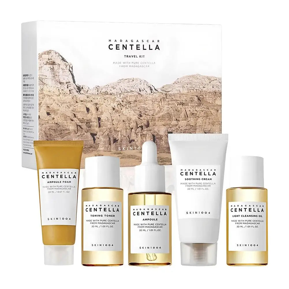 Centella Asiatica Skin Care Set Essence Moisturizing Brightening Capsule Ampoule Face Serum Nourishing Korean Cometics Skincare