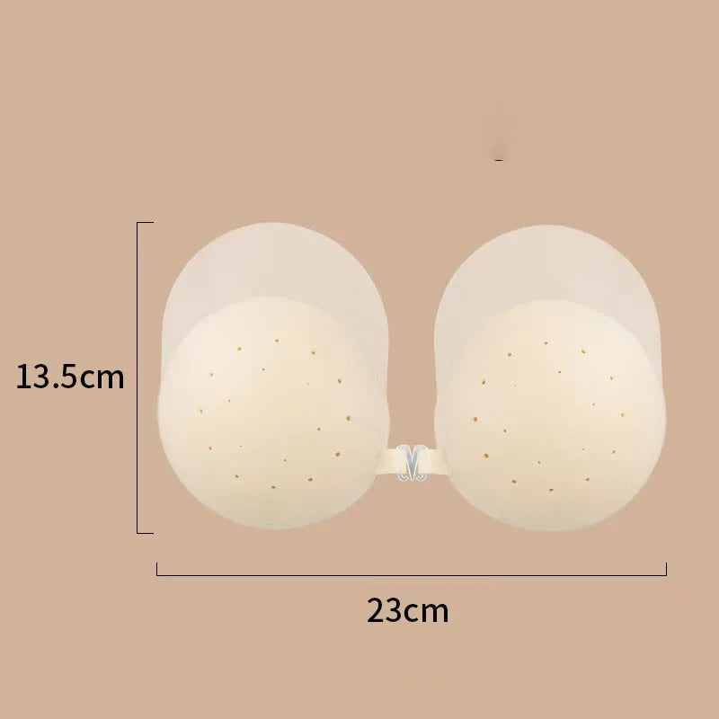 Invisible Thin Silicone Anti-Show Nipple Covers Reusable Anti-Sagging Breast Petals Strapless Bra Breast Patch 