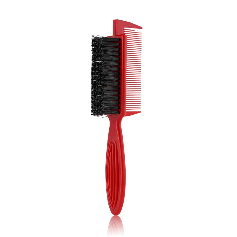 Double-sided Professional Barber Neck Brush Comb Black Small Hair Styling Comb Shaving Beard Salon Carving Duster Cleaning Brush