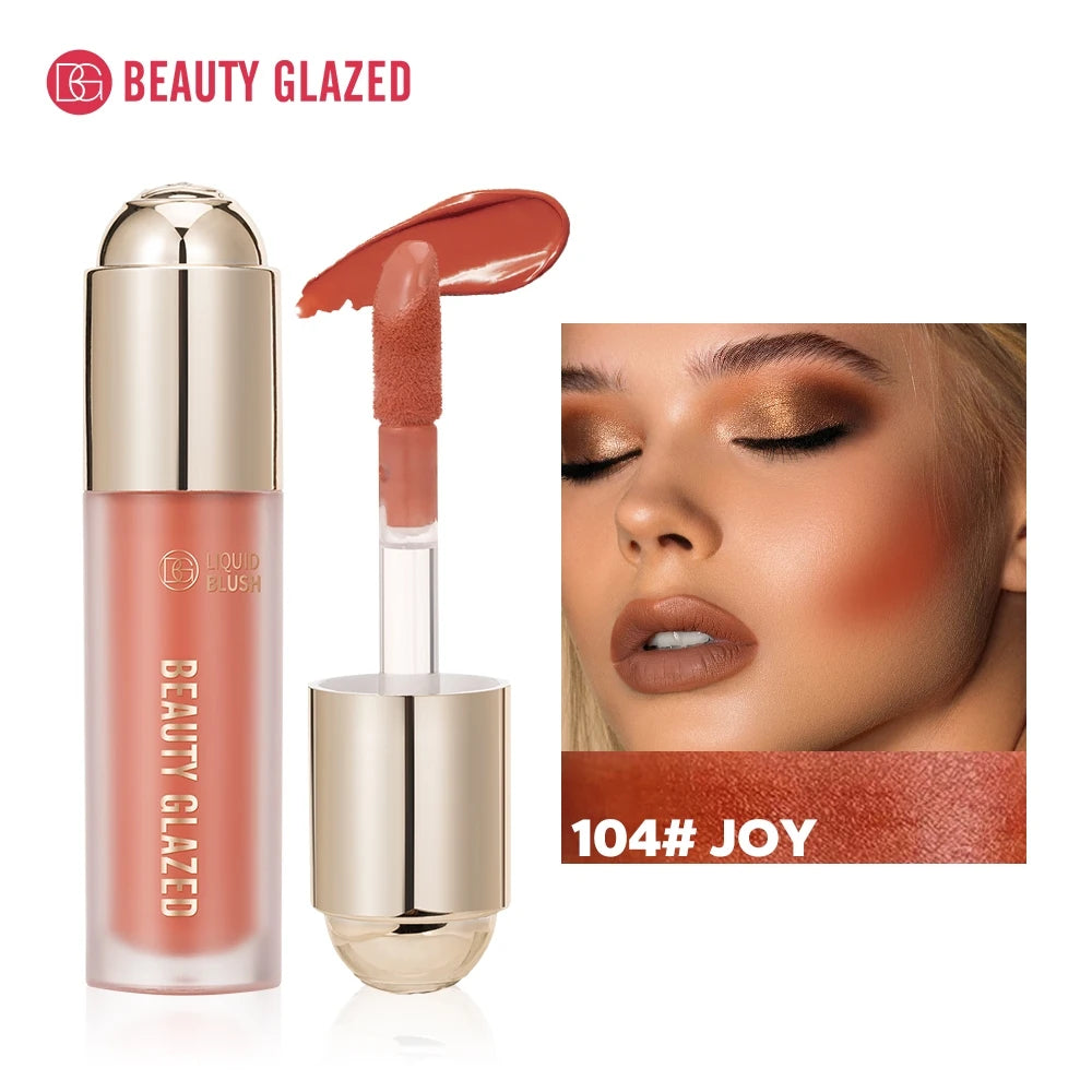 BEAUTY GLAZED Blush Velvet Matte Liquid Lasting Natural Cheek Tint Cream Makeup 5 Colors
