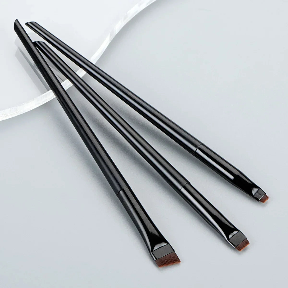 Wholesale 3 Pcs edge eyeliner brush oblique head eyebrow brush outline eyeliner brush ultra-thin eyeshadow brush makeup tools