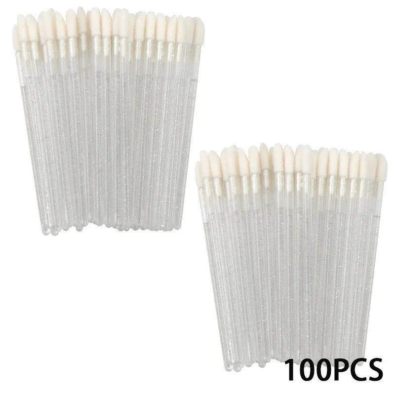 100/300PCS Disposable Lip Brush Makeup Brushes Lipstick Applicator Wands Wholesale Eyelashes Extension Tool Beauty Accessories