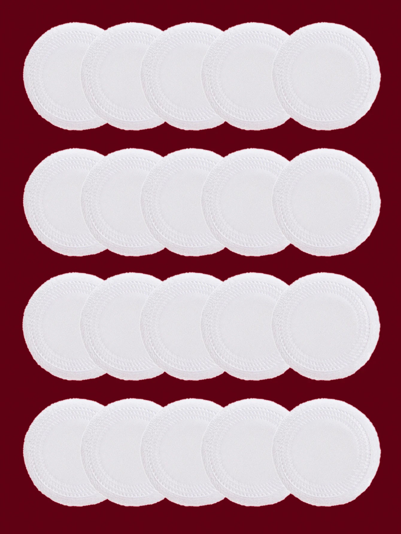 2-5-10-20Pcs Portable and Practical High-Grade White Round Powder Puff for Base and Fixing Makeup