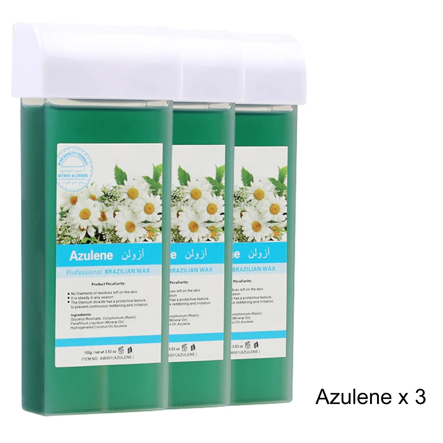 Roll on Wax Refill Painless Wax Roll On For Hair Removal Depilatory Wax Warmer Cartridge For Aloe Wax Bikini Body Hair Removal