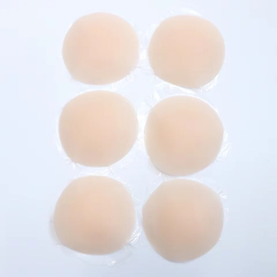 Nipple Cover Stickers Adhesive Tape Reusable Silicone Nippls Pasties Sticky Breast Bra Pads For Dress Bikini Women