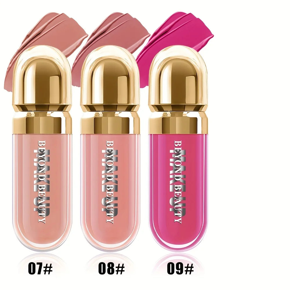 3pcs Set Liquid Blush, Long-lasting, Smudge Proof, Natural-Looking, Weightless, Lasting Dewy Finish