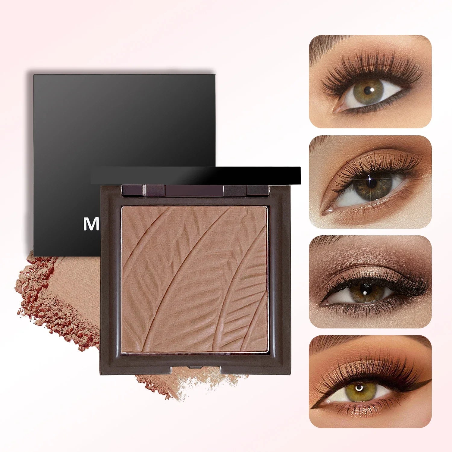 Star Eyes Mini Silver Block 3-in-1 Multifunctional Powder – Highlighter, Eyeshadow & Contour, All-in-One Formula, No Fallout