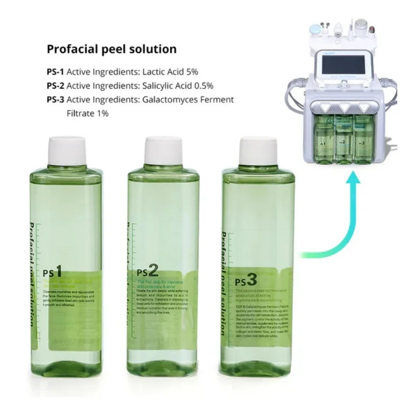 Hydra Peeling Solution Hydro Facial Serum Face Essence for Dermabrasion Machine Face Skincare Exfoliate Treat Acne Moisturize