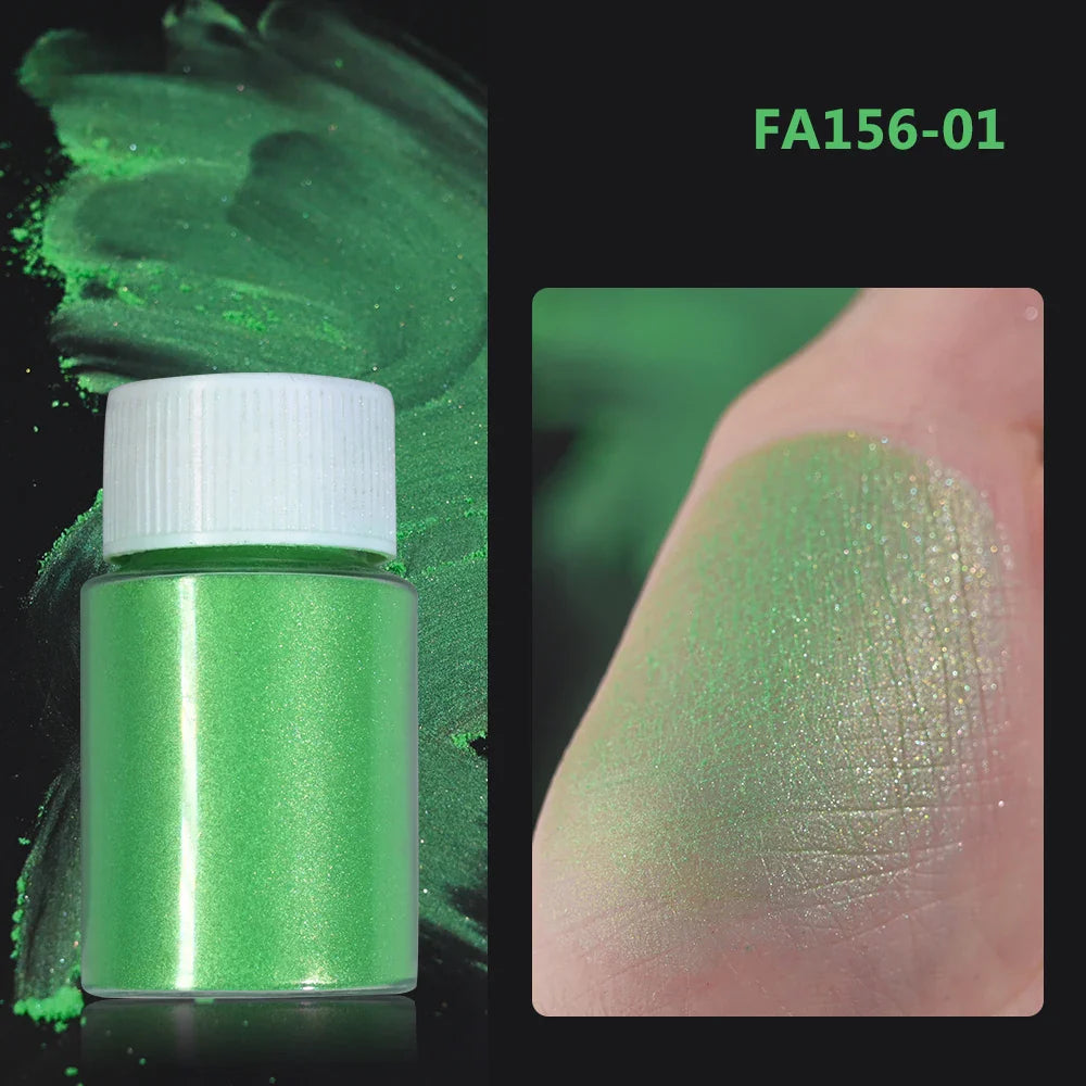 1Box Cherry Pink Chrome Pearl Nail Powder Gradient Mirror Effect Nail Art Glitter Auroras Rubbing Dust Nail Art Decoration 10g