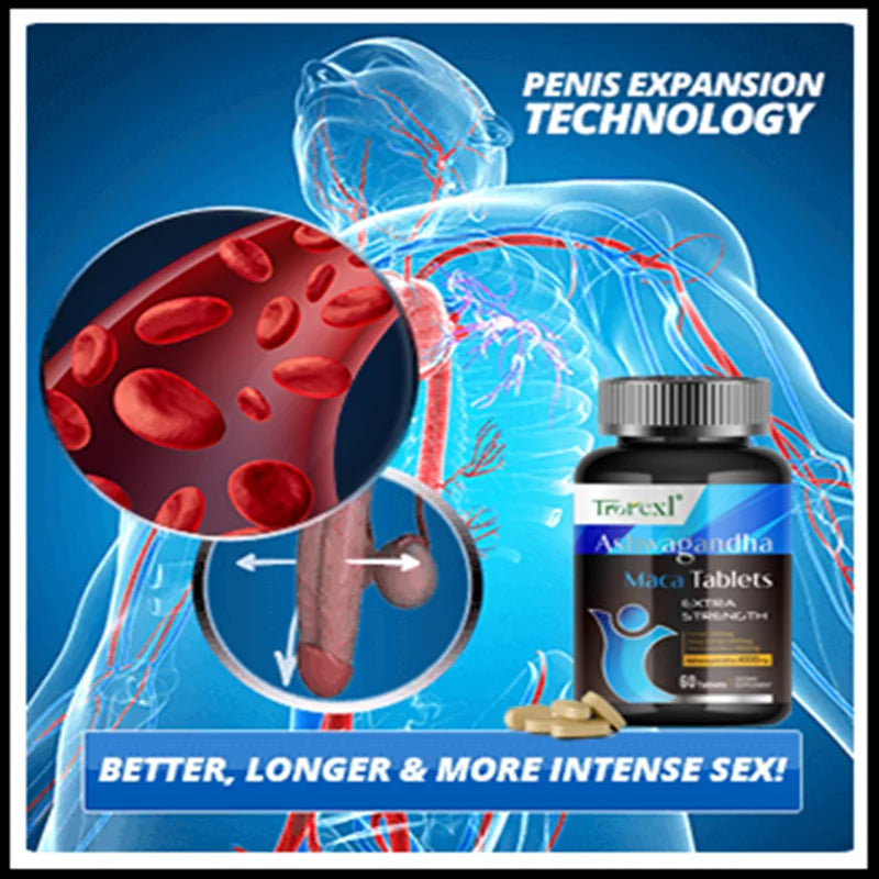 Male Enhancing Supplement, Supports Reproductive Health Energizer, Men Muscle Builder Enlargement Pills, Endurance tablets