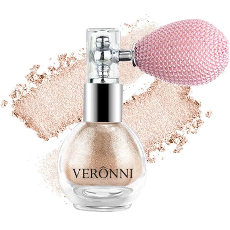 High Gloss Body Diamond Shimmering Spray Powder Highlight Powder Makeup Suitable for Facial and Body Skin Hair Clothes Cosmetics