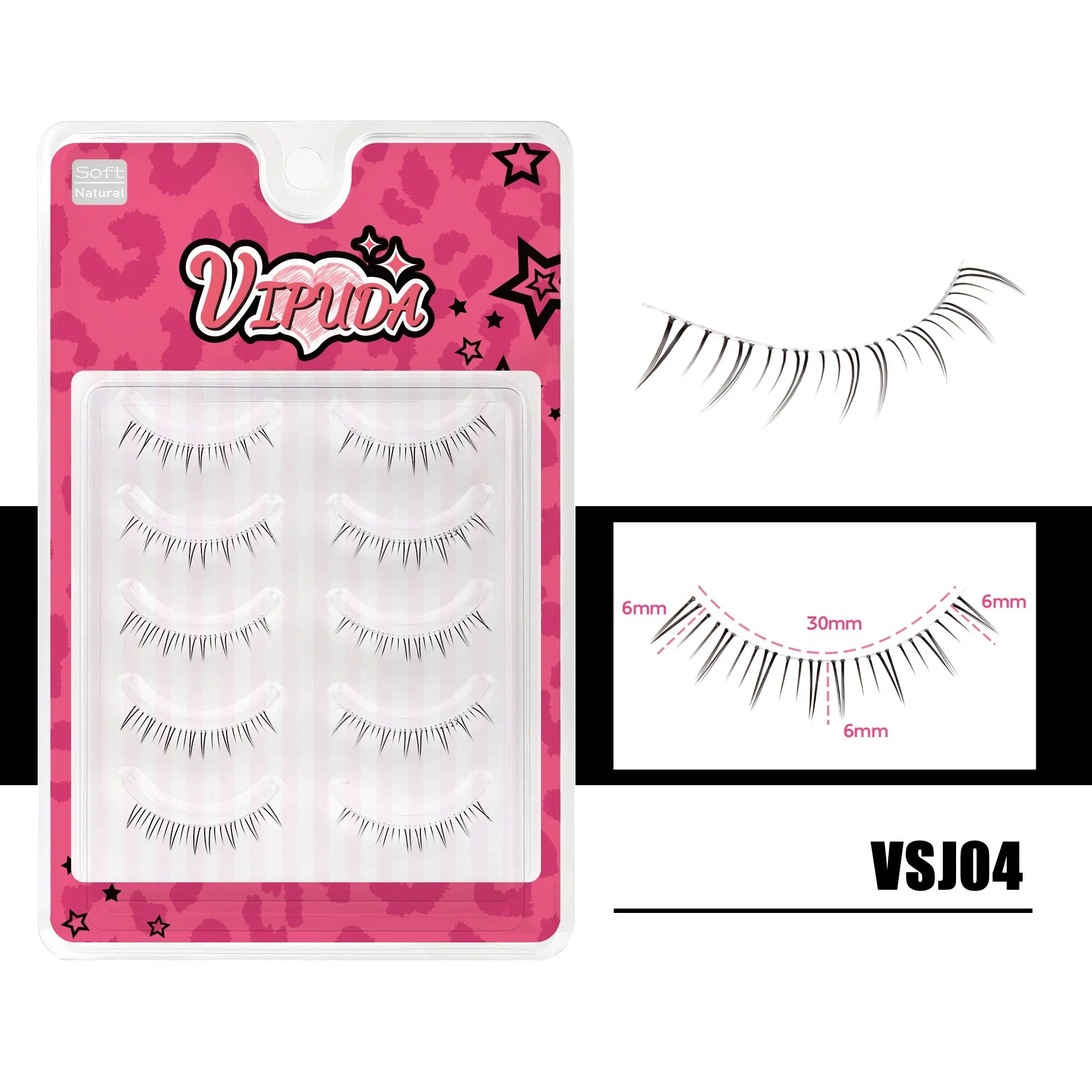 10Pairs Bottom Eyelashes Manga Lower Lashes Clear Band Wispy Small Flame Under Eye Lashes Korean Makeup Cosplay Tools