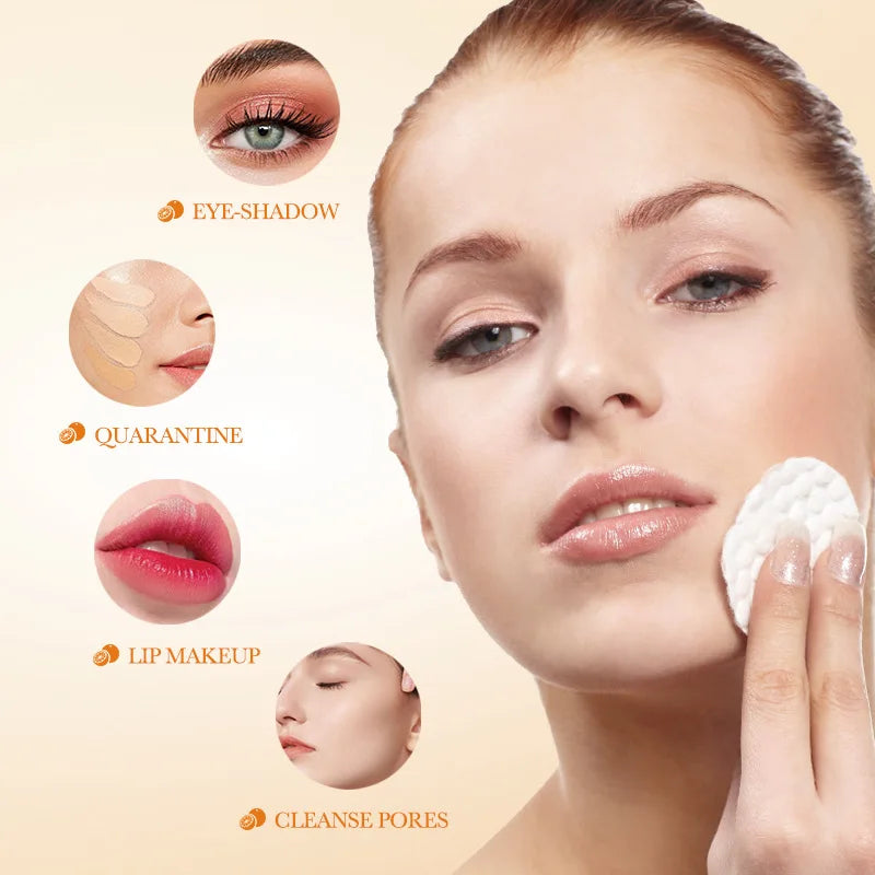 SADOER Citrus Vitamin C Makeup Removal Stick Face Eye Shadow Lip Makeup Remove Non Irritating Cleanse Pores Blackhead Remover