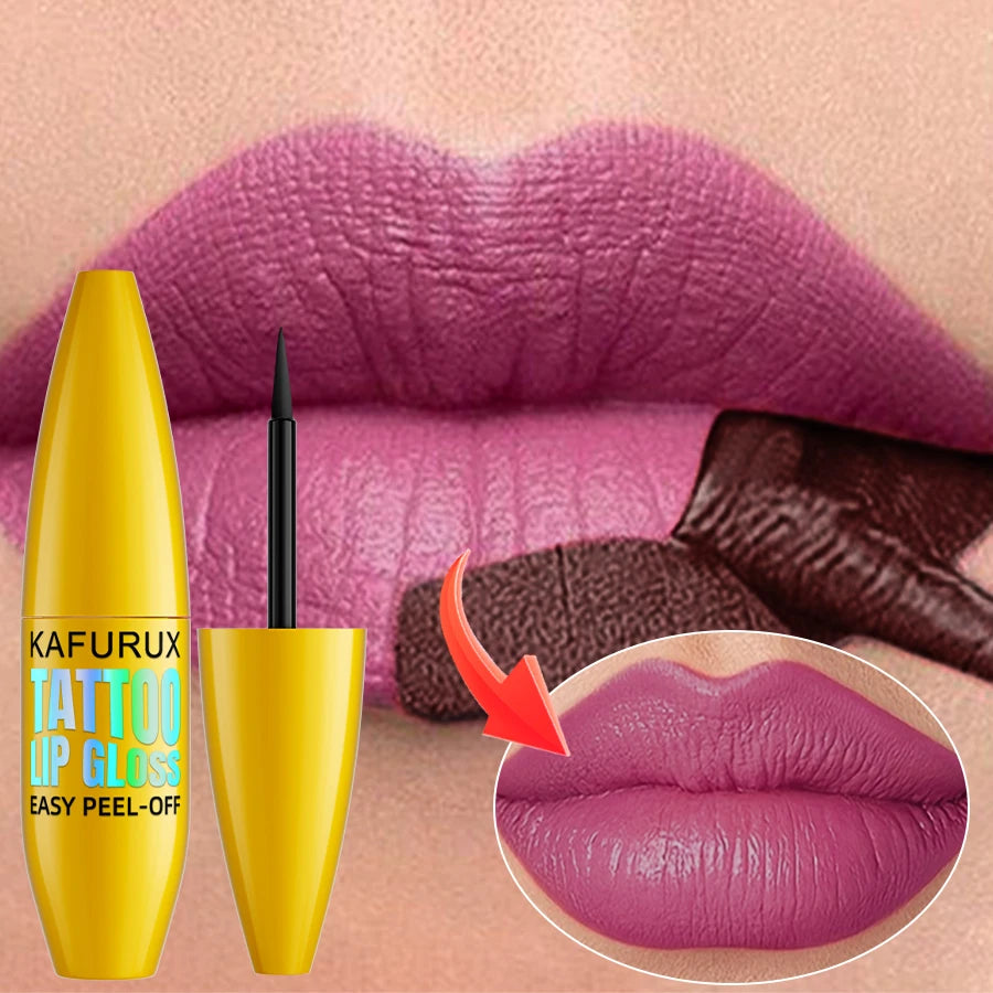 7 Colors Long Lasting Lip Inks Korean Matte Lip Tint Peel Off for Lips Stick Pink Red Makrup for Women Cosmetic Gifts Lip Stain