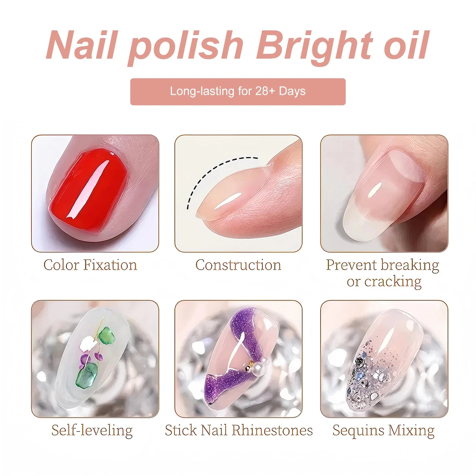 20ml Strong Nail Strengthener Calcium Protein Formula Strong Nails Hardener Protect Soft Thin Nails High Quality Repair Suppli