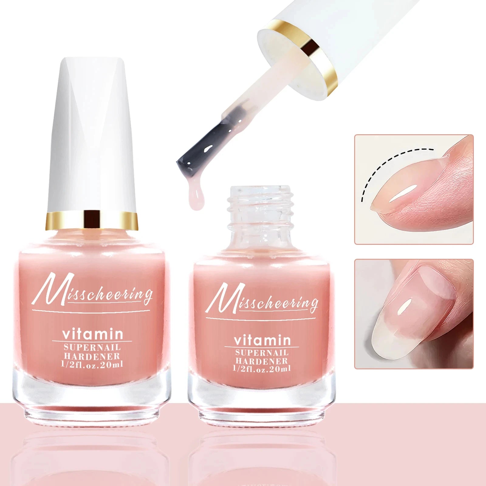 20ml Strong Nail Strengthener Calcium Protein Formula Strong Nails Hardener Protect Soft Thin Nails High Quality Repair Suppli