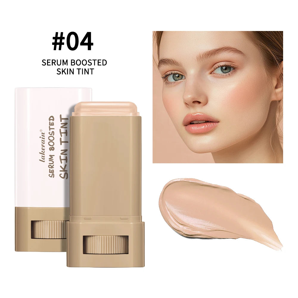 Skin Tint Stick Waterproof Nourishing Solid Tinted Serum Foundation Skin Tint Balm Face Tinted Face Contour Stick Makeup