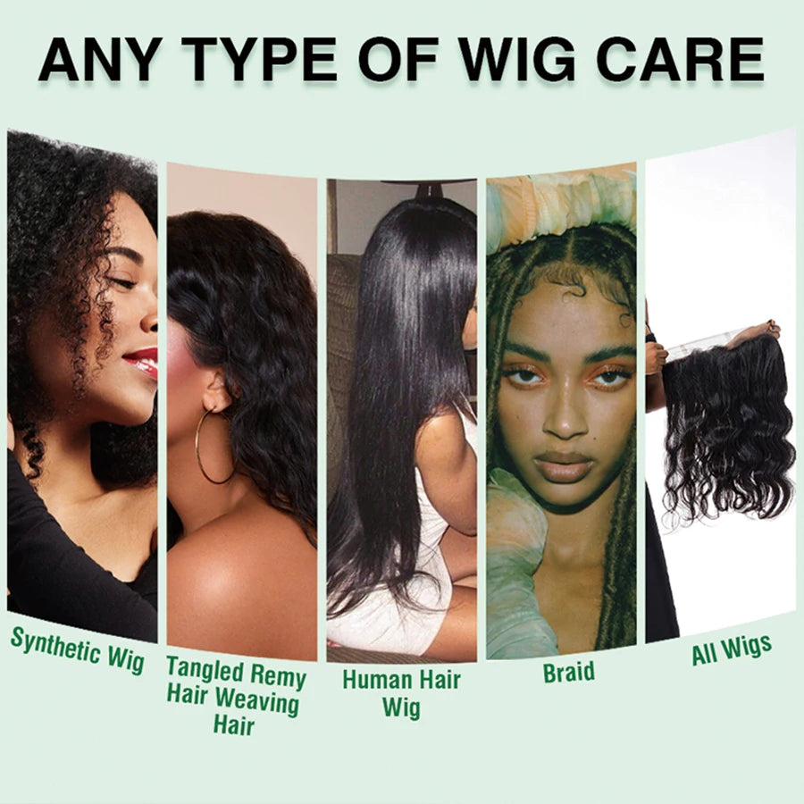 100m Wig Milk Spray for Wigs Smooth and Shiny Wig Leave-in Conditioner Women Synthetic Hair Anti Frizz Moisturizing Care Product